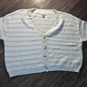 UNIVERSAL THREAD Cotton/Acrylic Knit Short-Sleeved Cardigan Sweater NWOT/XXL